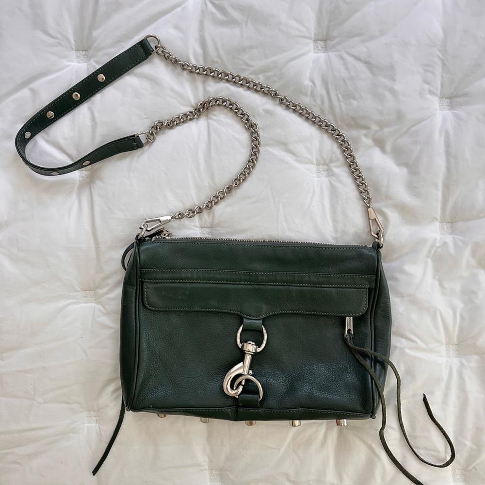Rebecca Minkoff Dark Green Leather Purse